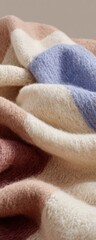 Poster - Soft Minimalist Textiles Pastel Wool Blend Fabric Texture - Contemporary Home Decor, Sustainable Comfort and Mindful Living Aesthetic