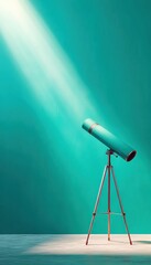 Poster - Quantum Exploration Meets Minimalist Design Next-Gen Telescope Visualization for Tech Innovation, Scientific Discovery and Future-Forward Visual Branding