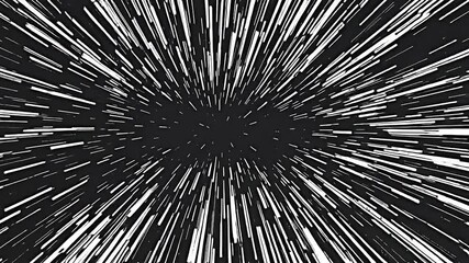 Poster - Dynamic motion burst of light abstract universe digital art cosmic environment wide angle view speed and energy concept for seo impact
