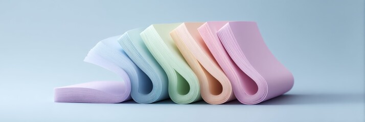 Aufkleber - Soft Pastel Gradient Notebooks Minimalist Design Trends for Creative Professionals, Digital Workspace Inspiration and Modern Stationery Innovation