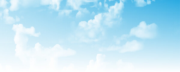 Wall Mural - blue sky and white cloud nature background. blue sky with cloud.