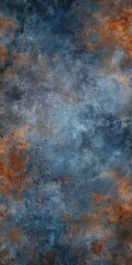 Poster - Abstract swirling patterns in shades of blue and orange create a dynamic textured background for artistic designs