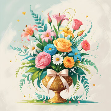 happy mothers day celebration background