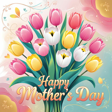 Happy Mothers Day Celebration Background