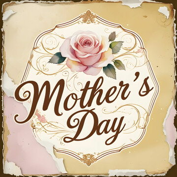 A festive background filled with floral patterns, soft pastel colors, , creating a joyful atmosphere for Mothers Day.