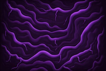 Poster - Abstract Purple Veins on Dark Background, Digital Art Style, Top View, Graphic Design Element, Modern Wallpaper