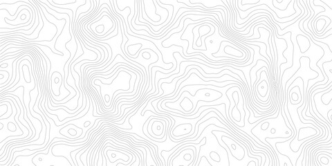 Topographic map background geographic line map with elevation assignments. Modern design with White background with topographic wavy pattern design.paper texture Imitation of a geographical map shades