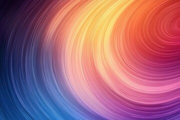 Poster - Abstract gradient background of curved lines in blue yellow orange and pink tones studio shot