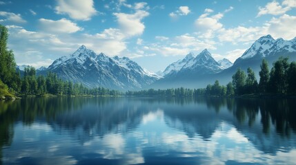  Serene mountain lake landscape (1)
