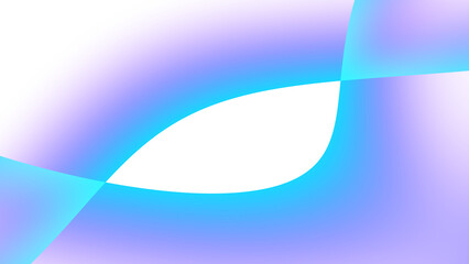 Poster - Blurred transparent gradient background. Elegant blue wavy line on Transparent png overlay background