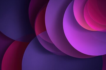 Fototapete - Abstract graphic design with overlapping circles and layered colors.