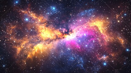 Wall Mural - the orion nebula in vibrant colors