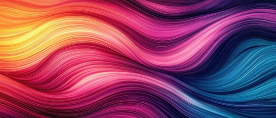 Poster - abstract flowing color waves background graphic design element close up colorful swirls artistic bac