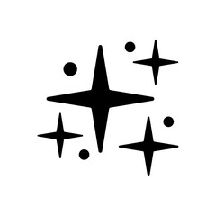 Wall Mural - sparkle vector icon. shine symbol illustration. star sign or logo.