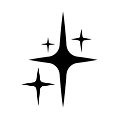 Wall Mural - sparkle vector icon. shine symbol illustration. star sign or logo.