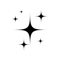 Wall Mural - sparkle vector icon. shine symbol illustration. star sign or logo.