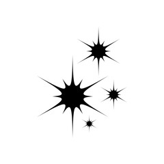 Wall Mural - sparkle vector icon. shine symbol illustration. star sign or logo.