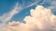 © Zachary - cirrus and cumulus reverse on a blue sky background on a sunny summer day in good weather