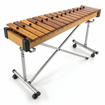 A colorful 3D icon of a xylophone, featuring vibrant bars and mallets,