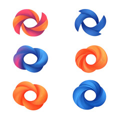 Poster - Vibrant Geometric Logo Design Templates for Business Branding