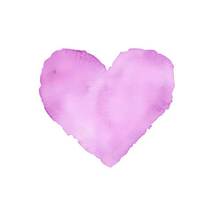 Poster - Subtle Pink Watercolor Heart Shape for Creative Design Projects