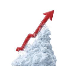 Poster - Soaring Growth Graph with Upward Trend and Dynamic Visual Elements