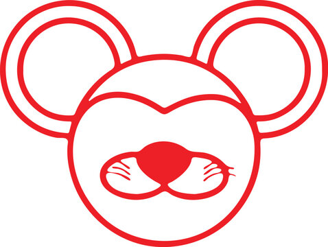 Mouse  simple icon. Vector ICON all icon Viktor
