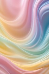 Poster - An abstract background shows flowing smooth shapes of soft pastel colors blending together in a beautiful and eye catching artistic and modern pattern creation.