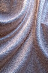 Poster - A luxurious and elegant fabric with a subtle woven pattern cascades in soft folds, creating a visually appealing texture and a sense of gentle movement.
