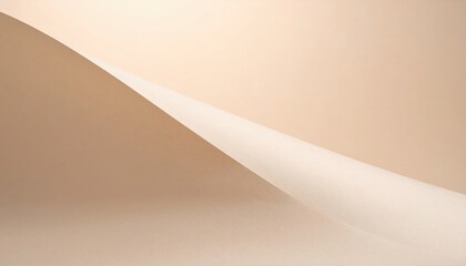 Poster - Flowing curves and gentle tones abstract design soft background minimalist art serene atmosphere