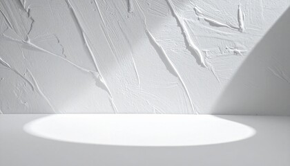 Poster - Artistic lighting showcase minimalist studio photography clean environment top-down perspective modern aesthetics