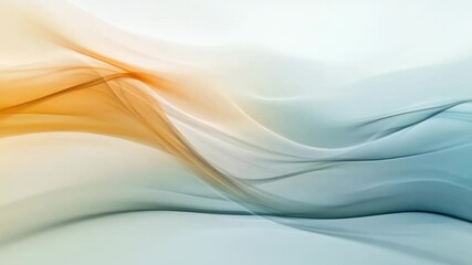 Poster - Soft flowing waves blend in calming colors, evoking tranquility and serenity