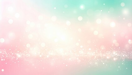 Poster - Sparkling bokeh background abstract design digital art soft colors creative concept