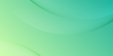 Poster - Abstract green gradient background with smooth curved shapes and soft lighting, modern and minimal design, ideal for presentations, websites, or digital projects.