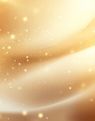 Poster - A serene abstract depiction of flowing fabric waves in soft beige and gold tones. capturing a tranquil atmosphere ideal for backgrounds in design and art projects