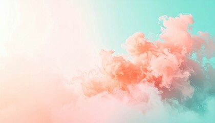 Poster - Abstract cloud formation art digital space background image colorful atmosphere aesthetic perspective visual design