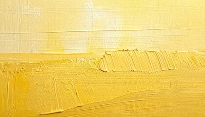 Poster - Exploring abstract art techniques yellow palette studio setting canvas painting creative environment close-up view