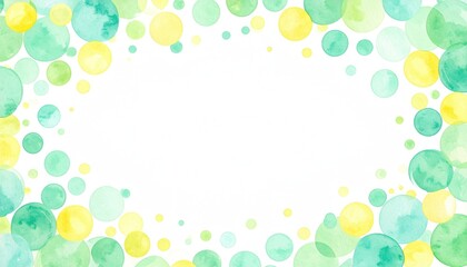 Poster - Colorful watercolor circles background abstract art digital design creative studio vibrant aesthetic