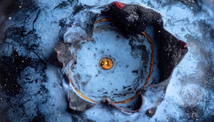 Poster - Exploring the intricate details of a cosmic landscape space macro photography dark environment aerial view abstract concepts