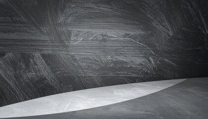 Poster - Creative display of abstract gray textures modern art studio high-definition image minimalistic environment aesthetic viewpoint