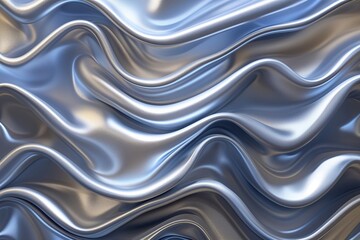 Poster - Professional Silver Wave Gradient Stripe Backdrop Design