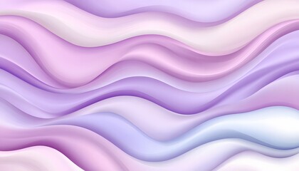Poster - Abstract wavy design with pastel hues.