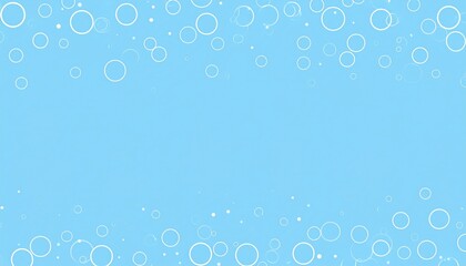 Poster - Bubbles floating in clear blue background digital art abstract clean environment artistic viewpoint refreshing concept