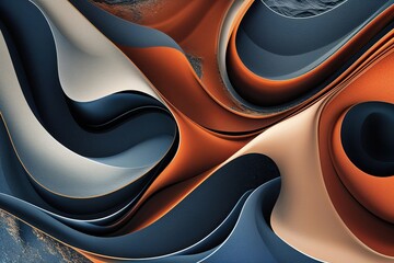 Poster - Innovative Wave Stripe Background Design Featuring Distinctive Curves and Textures