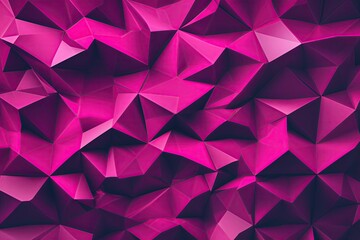 Poster - Dynamic Abstract Polygon Design in Magenta for Captivating Technology Background