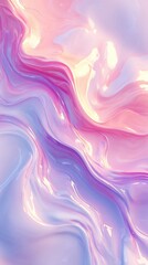 Poster - Abstract fluid art design with pink and purple waves, smooth texture, and luminous sheen perfect for backgrounds and modern decor