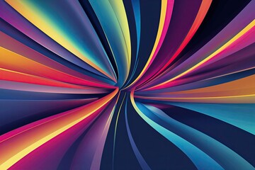 Poster - Dynamic Enterprise Gradient Stripe Design Featuring Fluid Lines and Curves