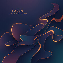 Poster - abstract background with a smooth lines and waves, abstract rippling background, gradient studio background.