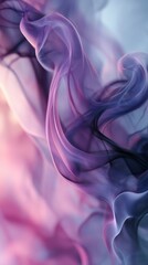 Poster - Colorful Abstract Smoke Flowing in Soft Waves with Gentle Blending Tones for Artistic Backgrounds and Textures, Ideal for Creative Projects and Designs