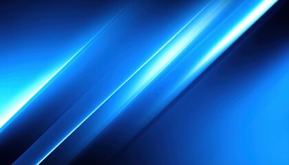 Poster - Dynamic blue light rays abstract digital space graphic design modern environment close-up futuristic concept